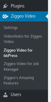 Ziggeo Video for bbPress - settings