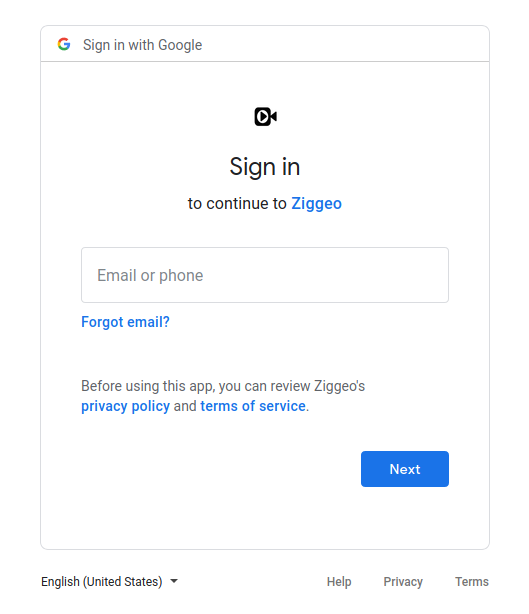 sign in for Google Drive