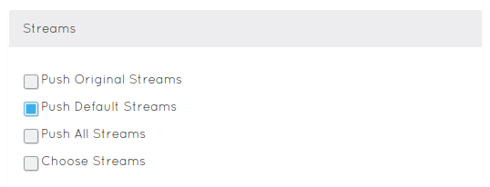 Push services - Streams