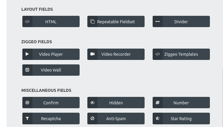 Ninja Forms integration fields