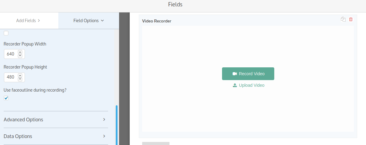 WPForms integration Video Recorder field