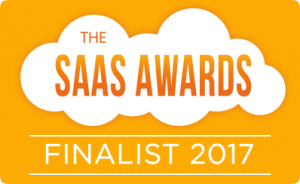 Banner showcasing that Ziggeo was The SAAS Awards Finalist in 2017