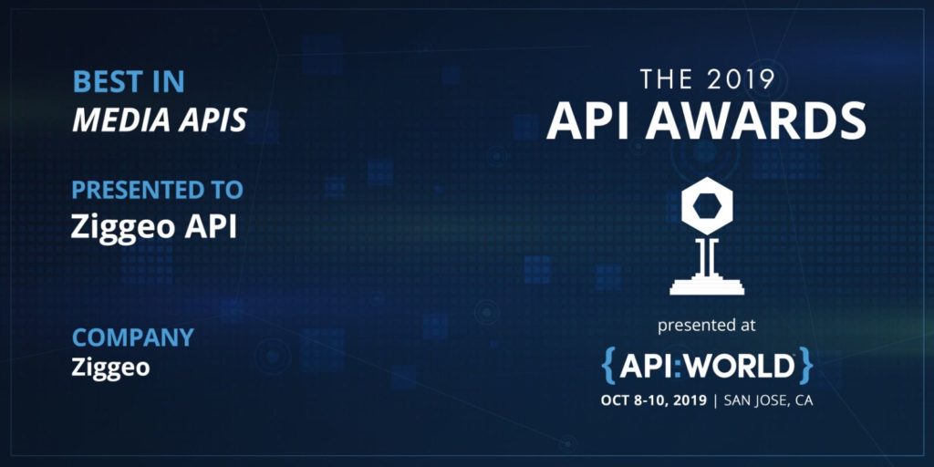 Ziggeo won API Awards in 2019 from API:WORLD, San Jose, CA