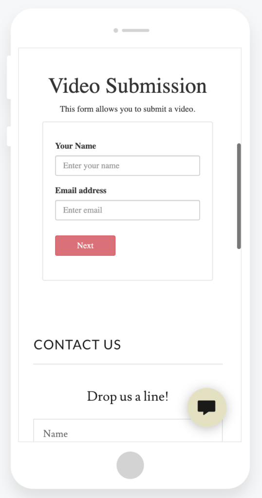 Form displayed on GoDaddy website