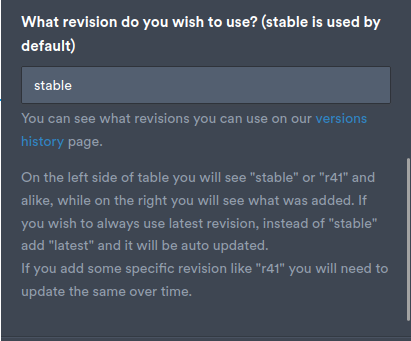 Screenshot capture of the Revision settings field of Ziggeo widgets within JotForm Form builder.